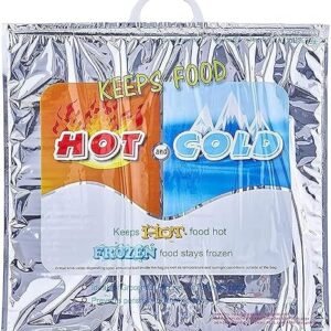 Reusable insulated bag for hot and cold drinks and for storing hot and frozen food